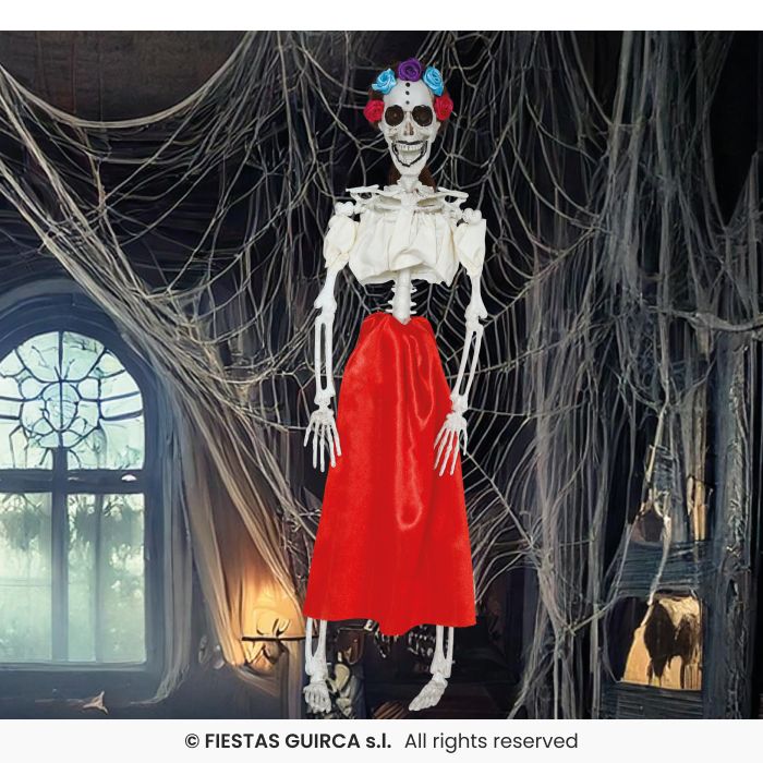 SCHELETRO DIA DE LOS MUERTOS APPENDIBILE 40 CM