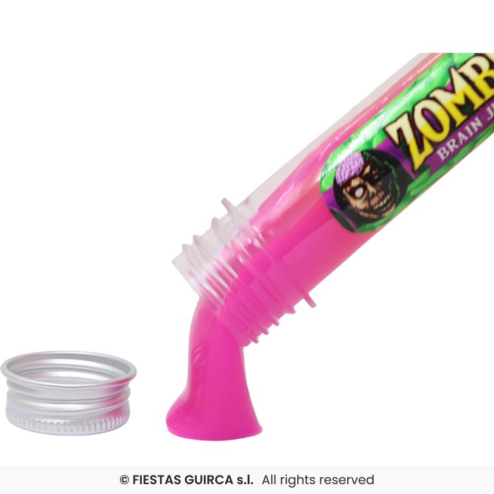 FIALETTA CON SUCCO DI CERVELLO ZOMBIE O SANGUE IN SLIME COLORI NEON