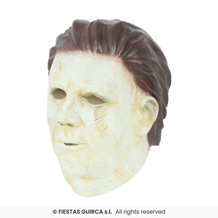 MASCHERA KILLER VISO BIANCO IN LATTICE