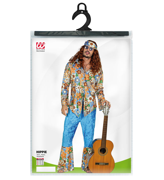 Costume da hippie flower power per uomo Costume da hippie flower power per uomo