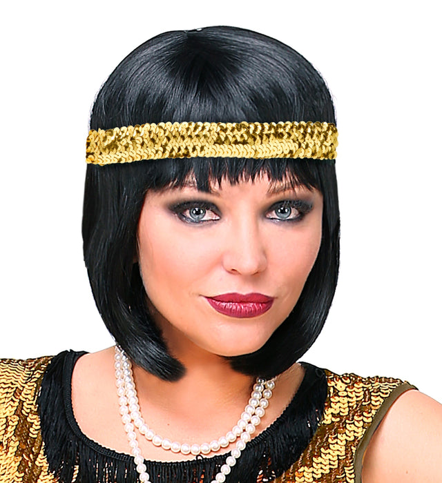 FASCIA PER TESTA ANNI 50 CON PAILLETTES
