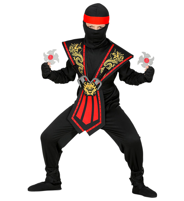 COSTUME NINJA RED KOMBACT CON ARMI
