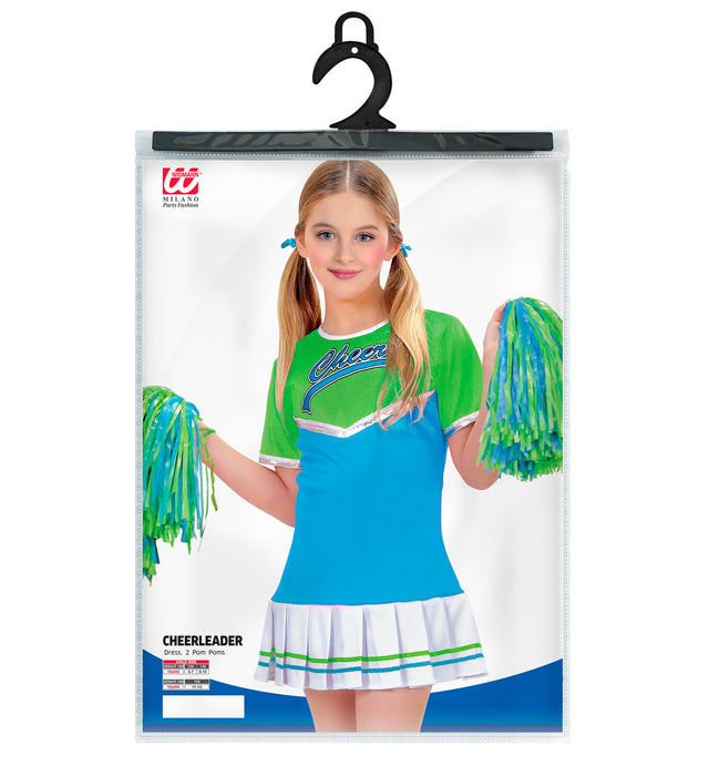 COSTUME POM POM GIRL PER BAMBINA YOUNG CHEERLEADER