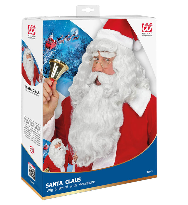 PARRUCCA BABBO NATALE CON BARBA BIANCA