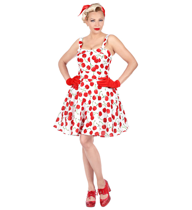 COSTUME DONNA ANNI 50 CILIEGIE ROSSE M