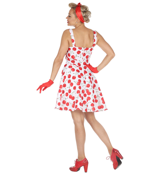 COSTUME DONNA ANNI 50 CILIEGIE ROSSE M