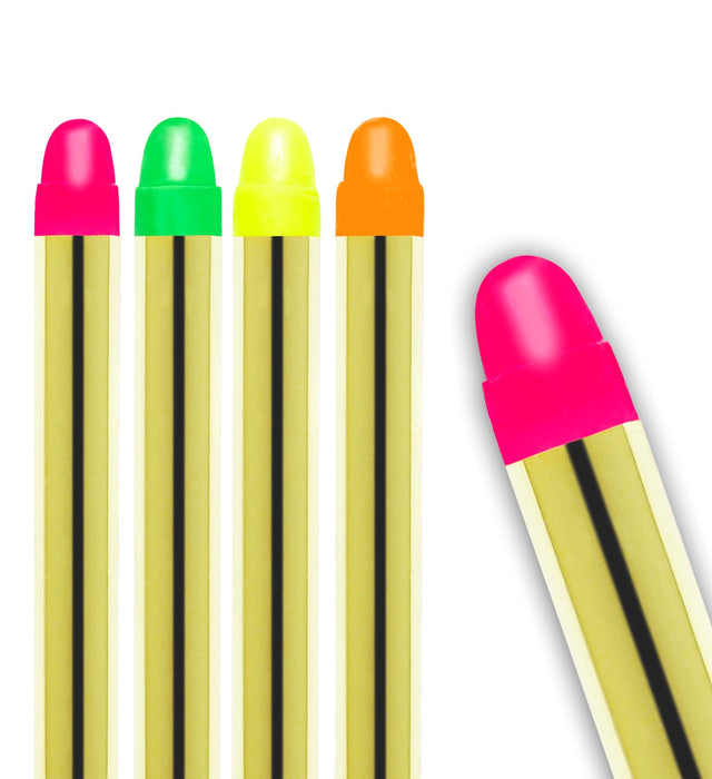 5 MATITE COLORATE PER TRUCCO FLUORESCENTE