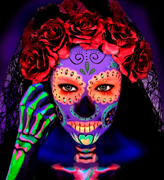 5 MATITE COLORATE PER TRUCCO FLUORESCENTE