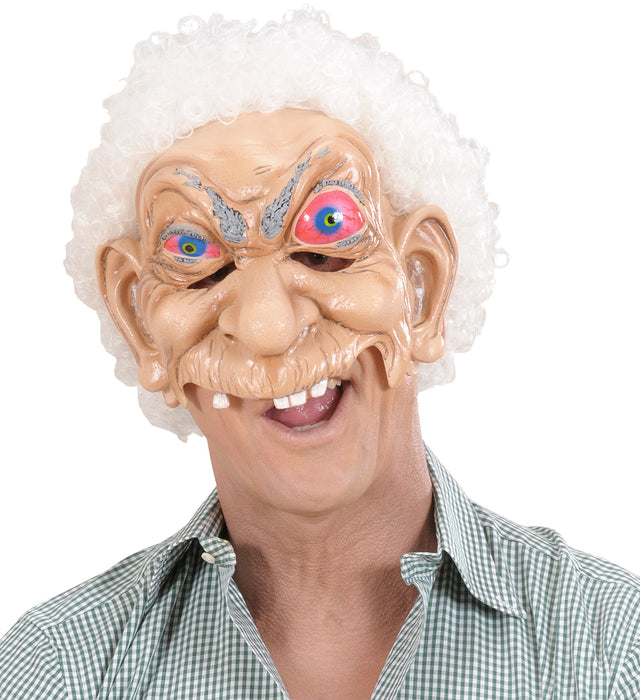 MASCHERA FACCIA BUFFA SENZA MENTO CON CAPELLI