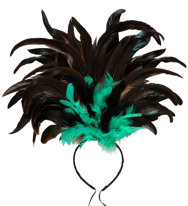 CERCHIETTO PIUME COPACABANA CARNEVALE DI RIO