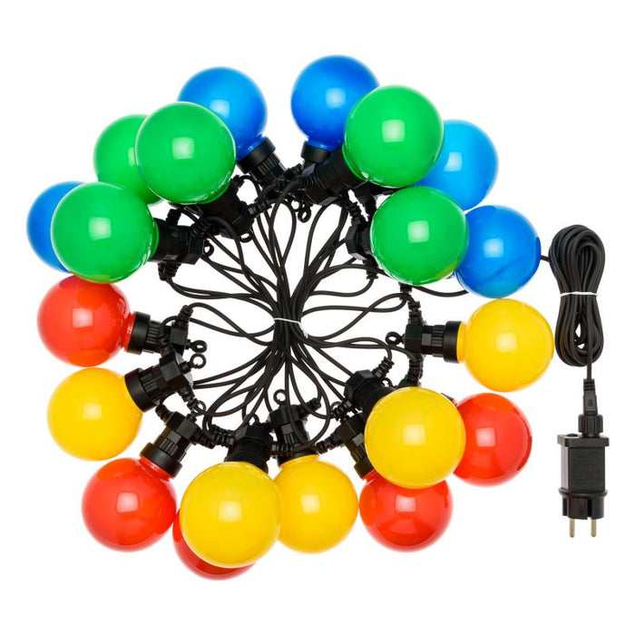 GHIRLANDA 10 LUCI COLORATE PER GIARDINO MT 5