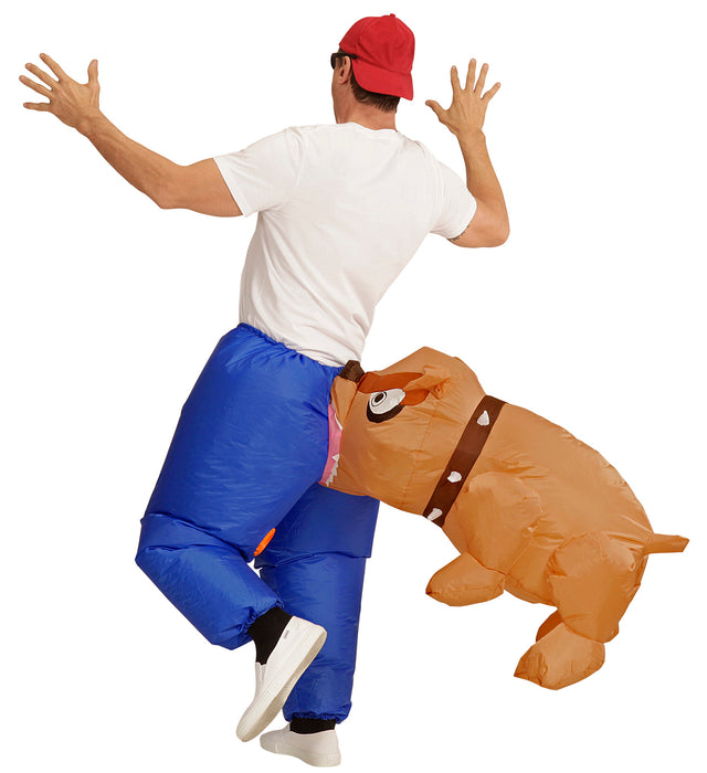 COSTUME BULLDOG CHE MORDE GONFIABILE