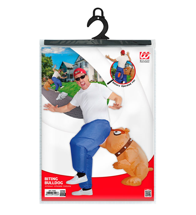 COSTUME BULLDOG CHE MORDE GONFIABILE