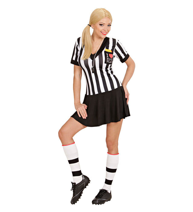 COSTUME SEXY ARBITRO DONNA CON GONNELLINO