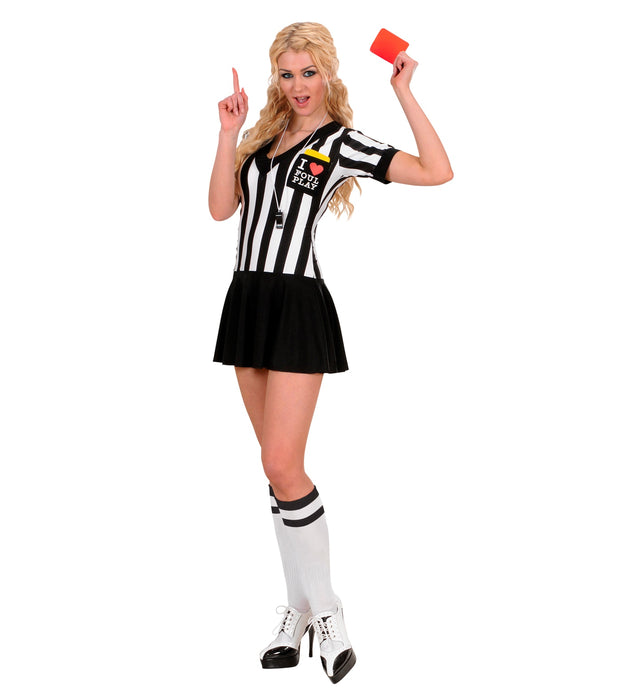 COSTUME SEXY ARBITRO DONNA CON GONNELLINO