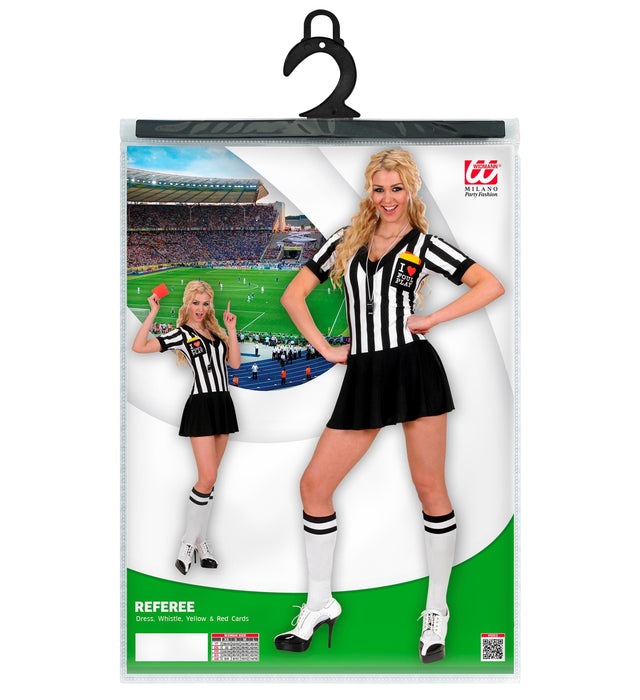 COSTUME SEXY ARBITRO DONNA CON GONNELLINO