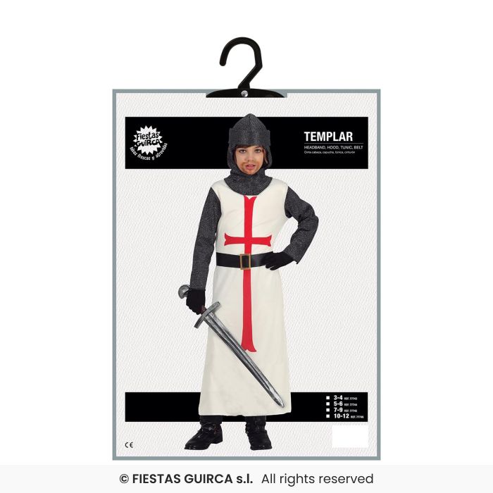 COSTUME CAVALIERE TEMPLARE BAMBINO