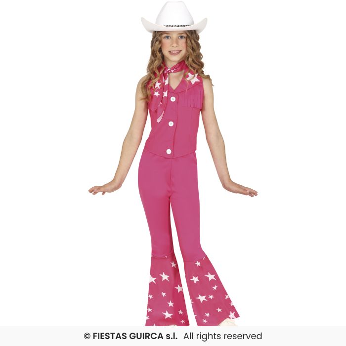 COSTUME PINK GIRL RAGAZZA COWGIRL