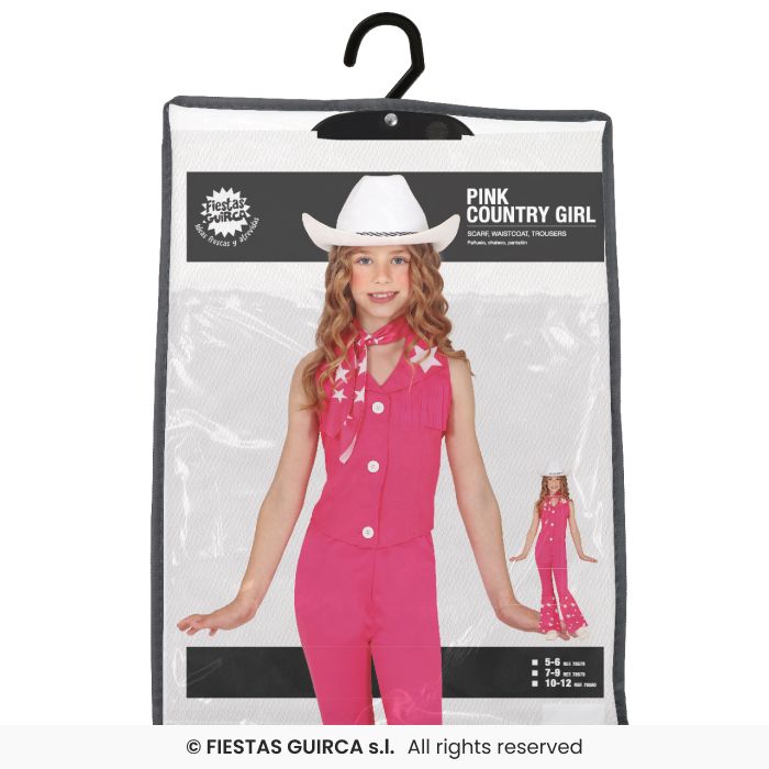 COSTUME PINK GIRL RAGAZZA COWGIRL