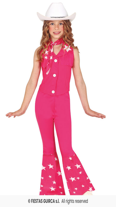 COSTUME PINK GIRL RAGAZZA COWGIRL