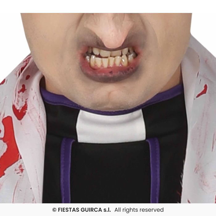 COSTUME DA PRETE ZOMBIE POSSEDUTO INSANGUINATO