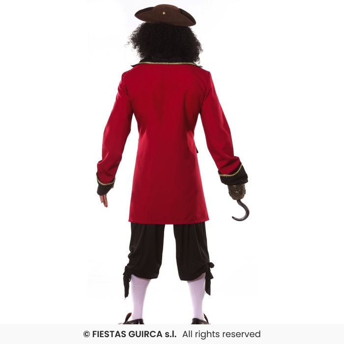 COSTUME PIRATA DEI MARI GIACCA ROSSA