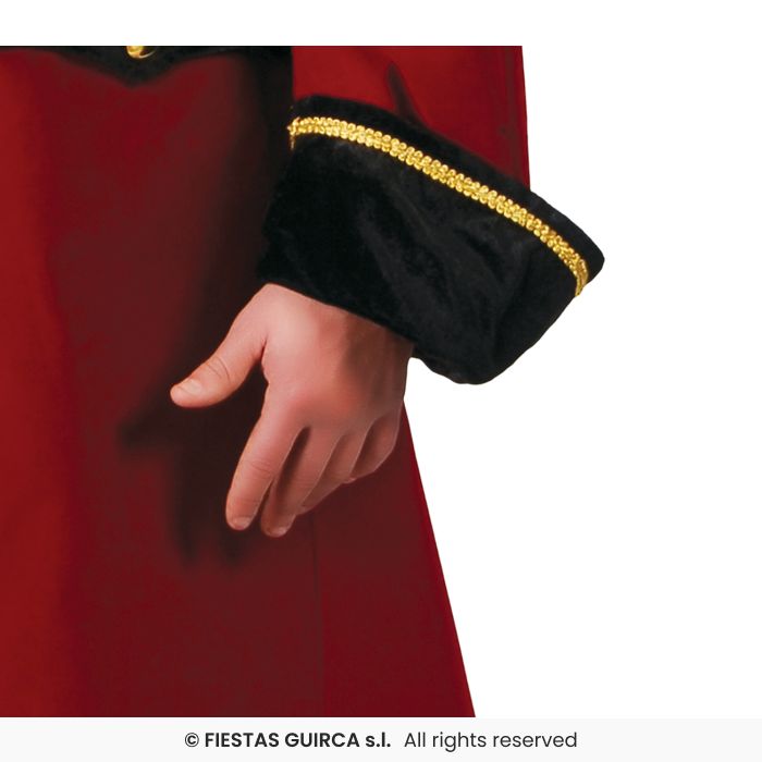 COSTUME PIRATA DEI MARI GIACCA ROSSA