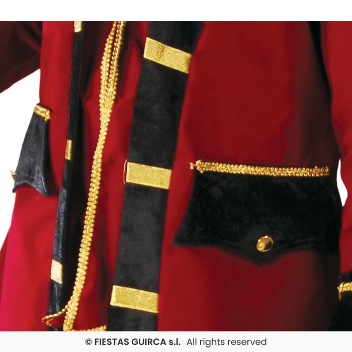 COSTUME PIRATA DEI MARI GIACCA ROSSA