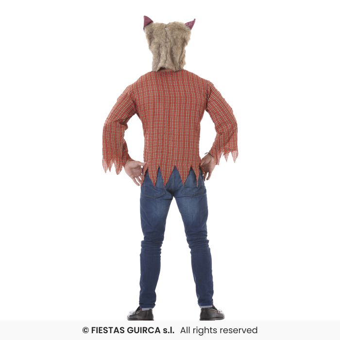 COSTUME LUPO MANNARO CON MASCHERA PELOSA L