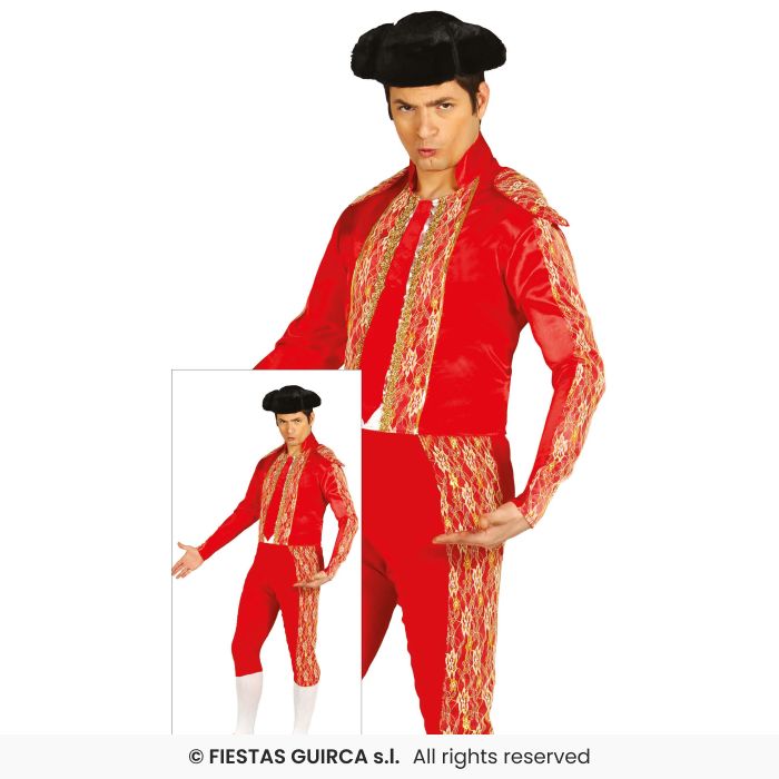 COSTUME TORERO SPAGNOLO ROSSO MATADOR XL