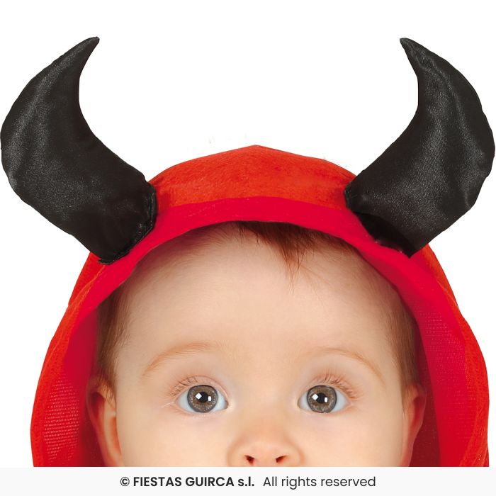 COSTUME BABY DIAVOLETTO ROSSO NEONATO