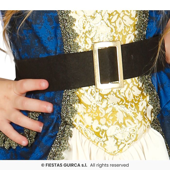 COSTUME CORSARA PIRATESSA BLU BAMBINA