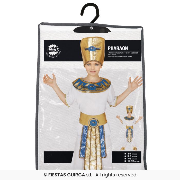 COSTUME FARAONE BIANCO RE EGIZIO BAMBINO