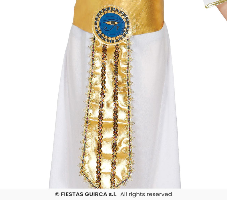 COSTUME FARAONA EGIZIANA BIANCA E ORO BAMBINA