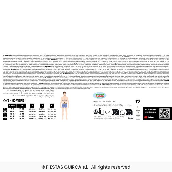 COSTUME MAGO GRIGIO TEENAGER 14-16 ANNI