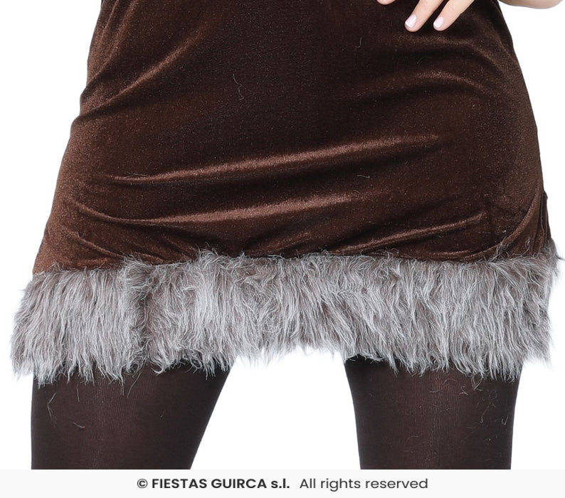 COSTUME DONNA VICHINGA CON PELLICCIA
