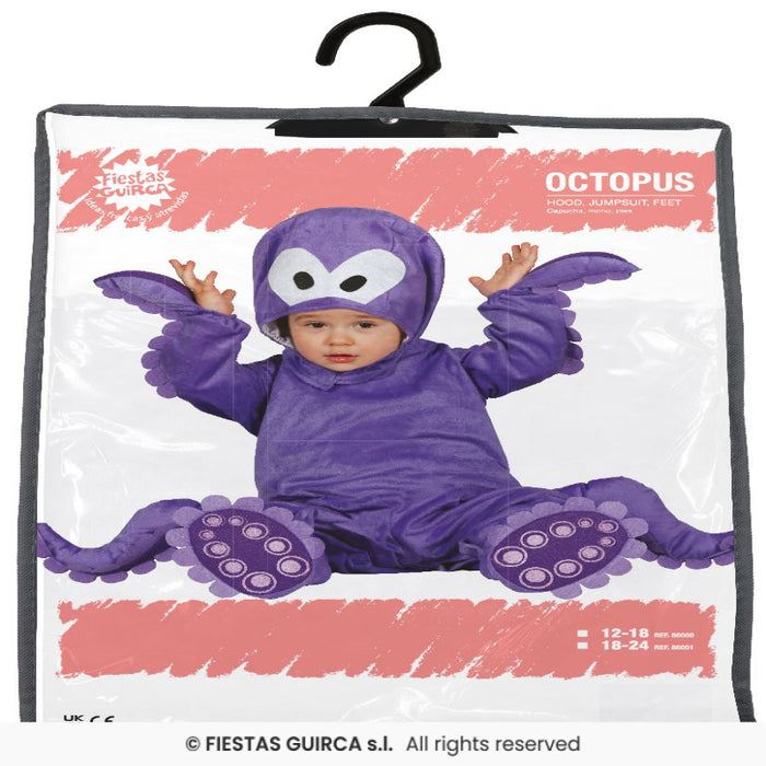 COSTUME BABY POLIPO VIOLA DA NEONATO - Main Image