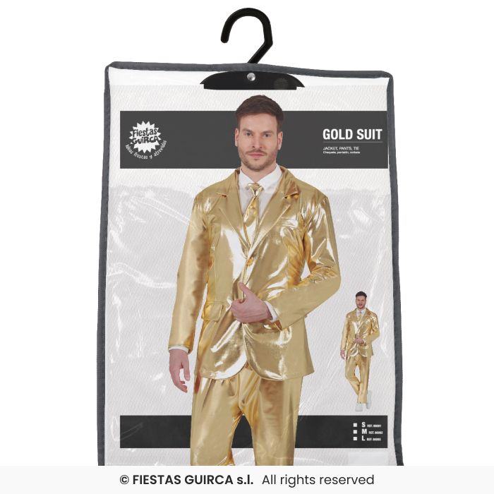 COMPLETO UOMO ORO METALLIZATO