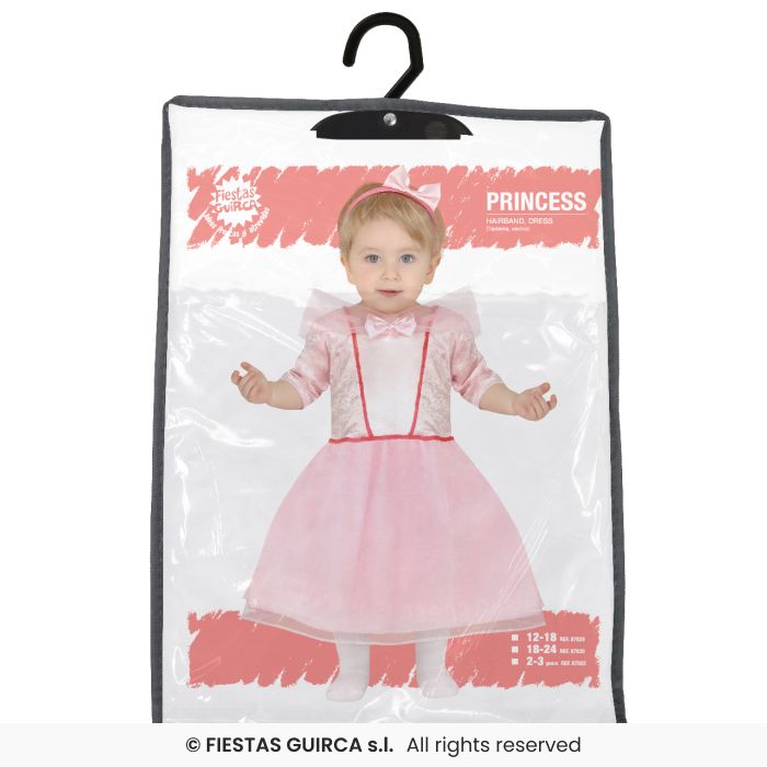 COSTUME BABY PRINCIPESSINA ROSA CONFETTO