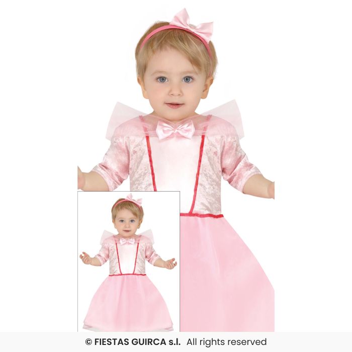 COSTUME BABY PRINCIPESSINA ROSA CONFETTO