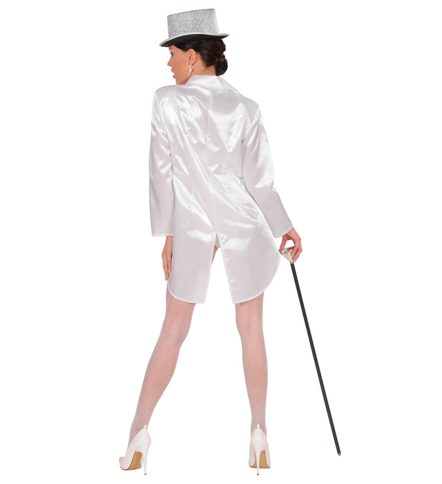 FRAC DONNA BIANCO IN RASO PER SCUOLE DI BALLO