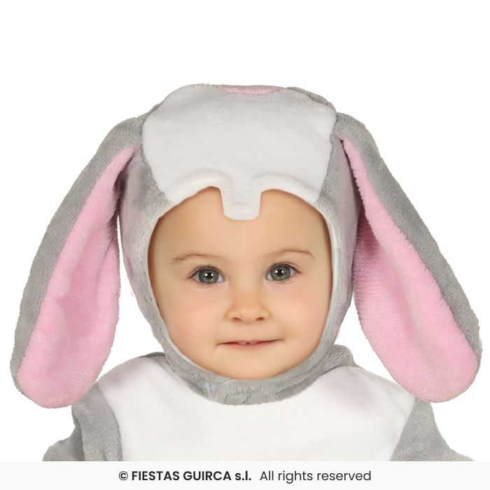 COSTUME CONIGLIETTO GRIGIO NEONATO