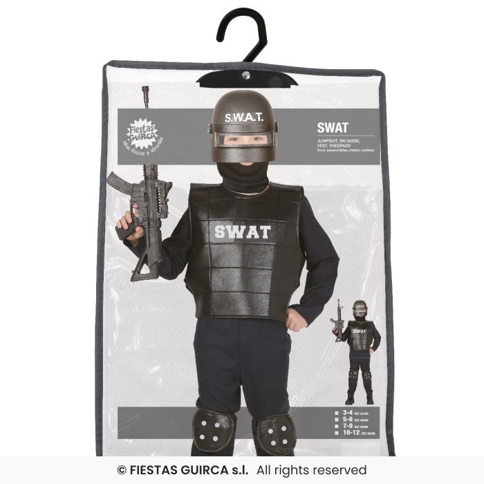 COSTUME ANTI SOMMOSSA POLIZIOTTO SWAT MILITARE