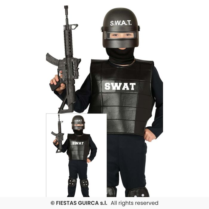 COSTUME ANTI SOMMOSSA POLIZIOTTO SWAT MILITARE