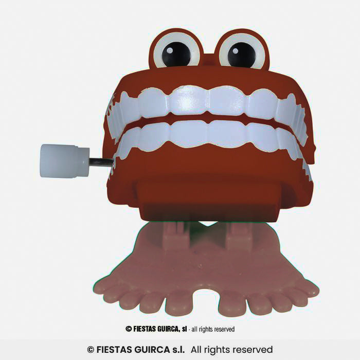 DENTIERA CAMMINANTE A MOLLA CARICA MANUALE