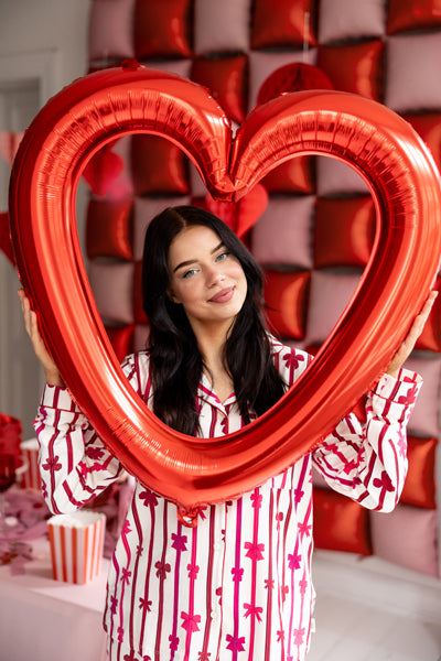 PALLONCINO CUORE ROSSO CORNICE PER LE FOTO