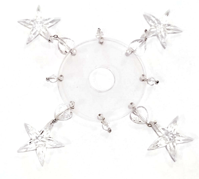 PORTACANDELA STELLINE TRASPARENTI