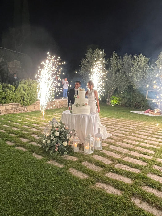 FONTANA CON GETTO COLORATO PER EVENTI SPECIALI