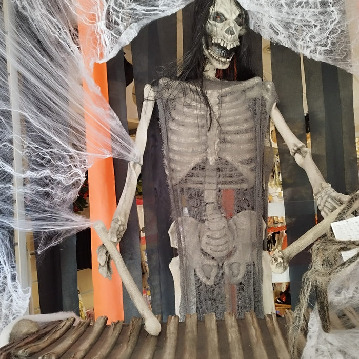 XILOFONISTA SCHELETRO OCCHI LUMINOSI - LA MELODIA DELL'HORROR!