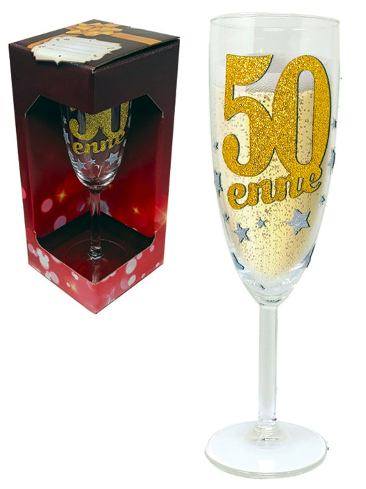 FLUTE ANNI FANTASTICI COMPLEANNO IN VETRO
